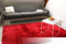 floor factory Exklusiver Hochflor Shaggy Teppich Satin rot 200x290 cm - edler, seidig glänzender Teppich