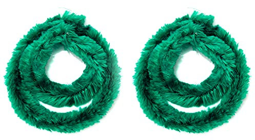 Helmecke & Hoffmann * Zwei Paar (Vier Stück) Nabenputzringe aus Chenilledraht (Grün)