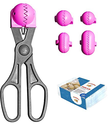La Croquetera LC014 Moldes Intercambiables para masas, Rosa, 1 utensilio + 20 bandejas