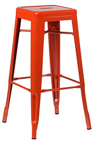 SKLUM Pack 2 hohe Hocker (76 cm) LIX Orange