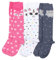 TupTam Mädchen Knielange Socken Gemustert 3er Pack, Farbe: Farbenmix 1, Socken Größe: 31-34