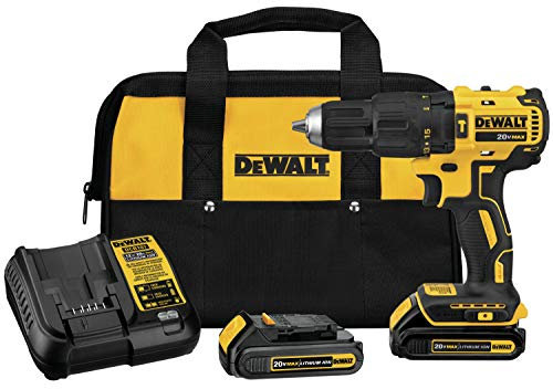 DEWALT DCD778C2 20V MAX Brushless 1/2 in. Compact Cordless Hammer Drill/Driver Kit