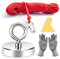 Neosmuk Magnet Fishing Kit, 800lb,3 inches CNC Machined Steel Base in Diameter, Strong 20m Rope,Non-Slip Ideal for Magnetic Fishing and Retrieving Items in Lake,Beach,Lawn and New House.