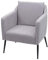 Mendler Lounge-Sessel HWC-H93a, Sessel Cocktailsessel Relaxsessel - Stoff/Textil hellgrau