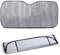 TIENDA EURASIA - Parasol Coche Delantero, Parasol Coche Universal, Parasol Delantero Coche, Plegable, Incluye 2 Ventosas y 2 Cintas (150 x 70 cm)