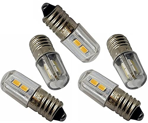 E10 LED 6V - Lampe Birne Schraubsockel Weihnachtsstern Leuchtstern Faltstern Adventstern (5, kaltweiß)