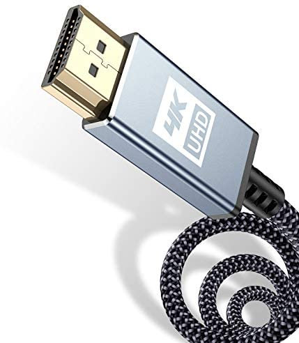 sweguard 4K HDMI Kabel 12Meter, HDMI Kabel 4K @ 60Hz 18Gbps Highspeed HDMI 2,0 Kabel Nylon Geflecht, vergoldete Anschlüsse mit Ethernet/Audio Rückkanal, Kompatibel mit Video 4K UHD 2160p, HD 1080p