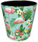 Scakbyer Papierkorb, 10L PU Leder Mülleimer, Dekorative Abfallkorb, Kapazität kleine Abfallpapierkorb, Wasserdichte Mülleimer für Wohnzimmer, Schlafzimmer, Büro und Küche - Flamingo - 1