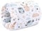 Stillkissen klein Breastfeeding und Nursing Pillow für unterwegs 20 cm - Stillmuff Armkissen und Lagerungskissen Baby Arm Still Kissen aus weicher Baumwolle Oeko-Tex Eulen Weiß