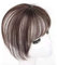 Clip in Bangs Hair Air Bangs Haarteil, Bangs Haarspange Lebensecht Gesichtskontur Verfeinern 3D Echthaar Pony Dunkelbraun