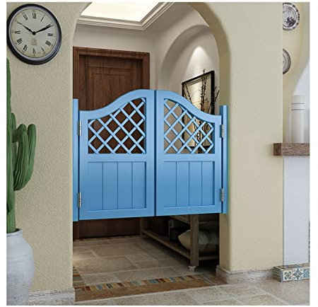 Porte battante, porte western ,porte persienne, porte saloon, porte accordéon ,Portes de Cloison à Fermeture Automatique en Bois Massif, avec toutes les charnières ( Color : C , Size : W70xH70cm(27.55