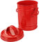 Zerodeko 1pièce Poubelle Miniature De Bureau Avec Couvercle Organisateur De Pinceaux De Maquillage Seau De Rangement Pour Bureau Chambre Rouge
