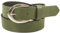 fashionchimp Basic Damengürtel aus 100% echtem Leder, glänzende Gürtel-Schließe, Breite ca. 2,8cm, Made In Germany (Khaki-Althea, 115/BW100)