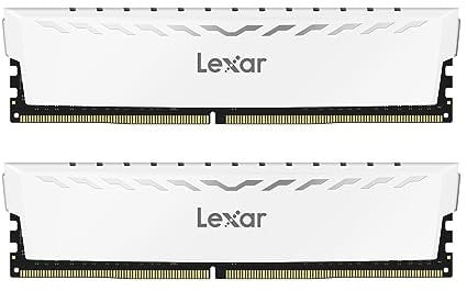 Lexar THOR DDR4 RAM 16GB Kit (8GB x 2) 3600 MHz, DRAM 288-Pin UDIMM Desktop Memory, XMP 2.0 Hochleistungs Arbeitsspeicher, CL18-22-22-42, 1.35V (LD4BU008G-R3600GDWG)