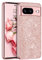 YINLAI Coque pour Google Pixel 8 – Coque à paillettes brillantes et scintillantes – Coque hybride résistante aux chocs – Protection contre les chutes – Coque de téléphone pour femme – Or rose/rose