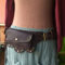 IBaLzi Wikinger-Leder-Hüfttasche, Steampunk-Festival-Taillengürtel, Reise-Handytasche, Gürteltasche, verstellbare mittelalterliche Ritter-Cosplay-Kostüm-Umhängetasche, viktorianisches LARP-Kostüm