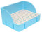 JISADER Caja de Arena para Conejos, Bandeja de Arena esquinera, Jaula para Inodoro, Caja de Cama, Inodoro para Mascotas para Hurones y, Malla de PP Azul