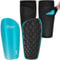 Northdeer Shin Pads Kids Football incl. Sleeves with Optimized Insert Pocket - Protective Shin Guards for Children Boys Girls (Blue S)