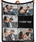 Bemaystar Personalisierte Decke mit Foto - Personalisierte Geschenke, Decke mit Foto Text，Fotodecke mit Eigenem Foto, Geschenke für Freundin Freund Frauen Männer Mama Papa, Geschenke für Valentinstag