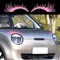 Leniutor Auto Scheinwerfer Wimpern Aufkleber, Gefälschte Wimpern Abziehbild für Auto Scheinwerfer Mode Dekoration für Fahrzeug Tür Kofferraum Schwanz, Abdeckung Kratzer (Matte Pink, 1 Paar)