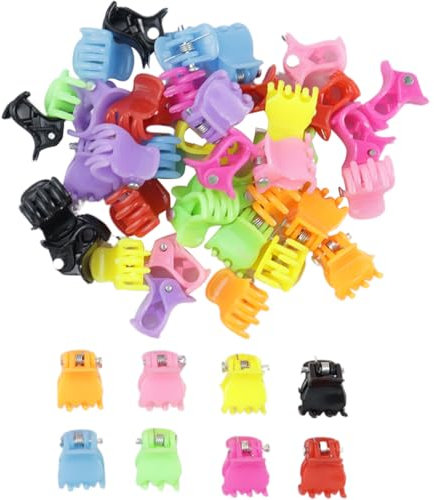 45 Pezzi Mini Clip per Capelli Plastica, 14mm Mini Pinze per Capelli, Artiglio Pinze di Plastica, Mollette Forcina Antiscivolo, Mollettoni Capelli Clip, Mollettine Capelli Ragazze, Per Ragazze e Donna