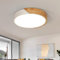 Comely Holz Deckenlampe, 30W Moderne Runde LED Deckenleuchte, Warmweißes LIcht 3000K, LED Lampe Deckenleuchte für Schlafzimmer Wohnzimmer Küche Kinderzimmer Korridor, Weiß