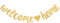 DecoGlee Gold Welcome Home Banner,No DIY,Pre-Strung Welcome Home Decorations,Glitter Welcome Home Party Sign,Homecoming,Housewarming,Graduation Ceremony, Family Reunion, Military Return Party