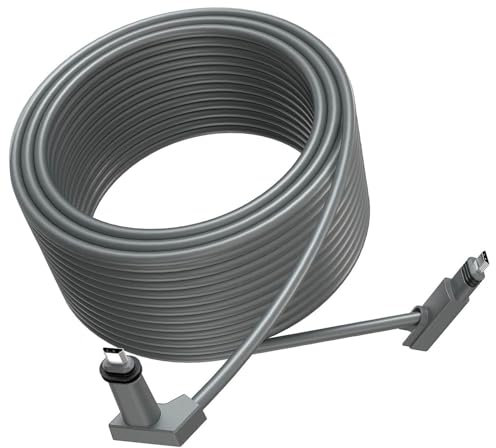 Walfront Cable de Repuesto para Satélite V2, Cable Satelital de Extensión Estable y Confiable Reemplazo de Satelital Rectangular de 45 M Conecte a la Antena Parabólica y Al
