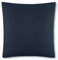 VEL VET HOME VelvetHome Kissenbezug 80x80 cm 1teilig 100% Baumwolle Hohe Qualität Made in EU 1X Kopfkissenbezug 80x80 mit Reißverschluss Kissenhülle 80x80 Dunkelblau 80 x 80