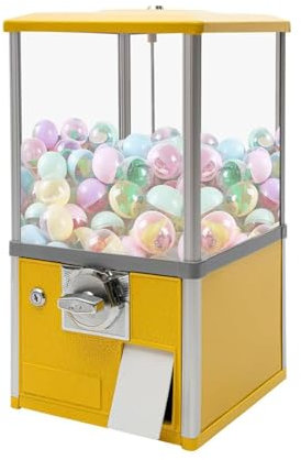 Máquina expendedora de juguetes con cerraduras, mini máquina de chicle y dispensador de dulces para cápsulas de 1.7 a 2.17 pulgadas