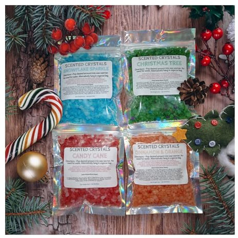 Handmade Scented Crystals, Alternative to Wax Melts, Christmas Themed Scents