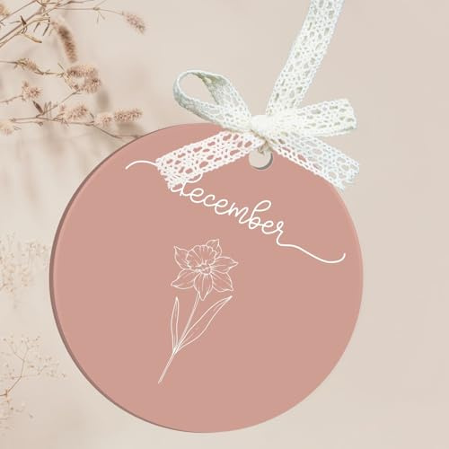 Uniqicon 12 Stück Rosa Runde Acrylplatten Zum Basteln, DIY-Weihnachtsschmuck Aus Acryl, 3 mm Flache Kugeln Zum Basteln, Acrylplatte Für Geschenkanhänger, Hochzeitstischdekoration, Partydekoration