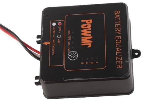 BE24 Battery Balancer for Solar Systems - Dual 12V Battery Equalizer for Optimal Performance and Longevity