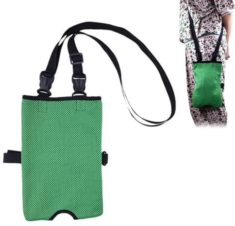ZEPIQOR Urindrainagebeutelhalter, Katheterbeutel, Verdeckte Katheterbeutelabdeckung mit Verstellbarem Riemen und Unsichtbarem Schlitz,Urinbeutel Für Unterwegs, Grün