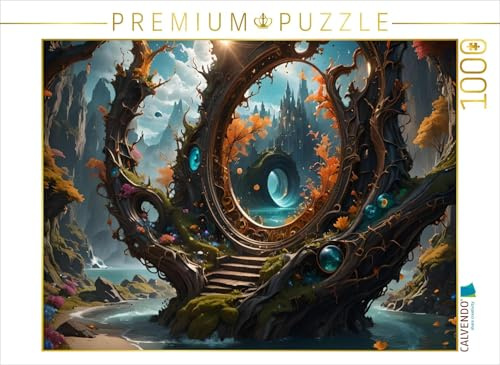 CALVENDO Puzzle Baumtor zur Wasserwelt | 1000 Teile Lege-Größe 64 x 48 cm Foto-Puzzle für glückliche Stunden