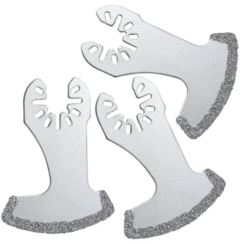LEONTOOL Diamond Oscillating Tool Blade, 3 PCS Oscillating Multi Tool Blade Sets, Diamond Oscillating Blade, Diamond Grout Removal Blade, Grout Swing Blade for Removing Grout, Cleaning Mortar