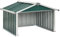 DELUKE® Mähroboter Garage aus Metall - 92x97x63cm | Dach Carport Überdachung für Rasenmäher Rasenroboter Garten Mährobotergarage Regenschutz für Rasenmäher, Grün