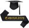 Abitur 2025 Deko Abitur 2025 Schärpe Schwarz mit Absolventenhut Abschluss Hut Prüfung Bestanden Abschluss Schärpe Graduation 2025 Deko für Abschlussfeiern Abschluss Abitur Graduation Party Deko