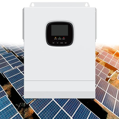 XSDAJSD Inverter Solare Ibrido a Onda sinusoidale Pura off-Grid da 3000 W e 24 V, regolatore di Carica MPPT Integrato, Supporto per Carica Solare/generatore/utenza, 110 V