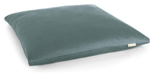 Lotuscrafts Meditationsmatte Zabuton Deluxe - Extra Dick - Meditationskissen Unterlage für entspannte Meditation - Waschbarer Bezug aus 100% Baumwolle - GOTS Zertifiziert
