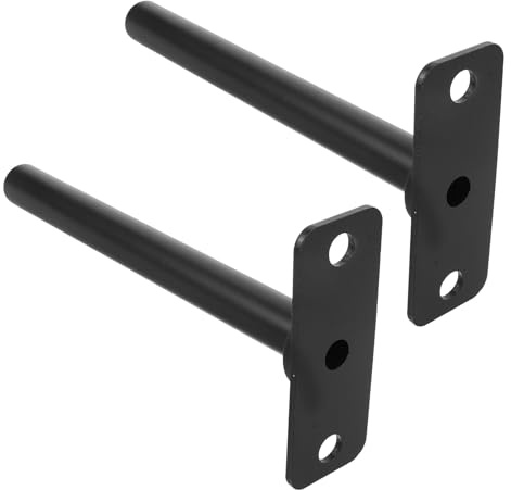 HONITANO 2Pcs Heavy Duty Wall Mounted Barbell Plate Holder with 25Mm Rods – Gym Weight Plate Storage Rack for Home and Fitness Rooms – Space-Saving Wall Organizer for Strength Training