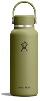Hydro Flask – Micro Hydro 400 ml (13.5 oz) | Leakproof, Insulated Mini Flask with Removable FlexClip Strap – Up to 24hrs Cold & 10hrs Hot – Durable – Palmer Green