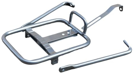 QLoztyse Gepäckträger Aus Aluminiumlegierung, Universeller Fahrradgepäckträger für Erwachsene, Frontgepäckträger für Einkaufsboxen