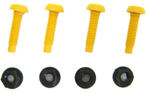 All Trade Direct 8 Pcs Long Number Plate Bolts Nuts Caps Screws Fitting