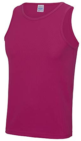 Just Cool Mens Sports Gym Plain Tank / Vest Top