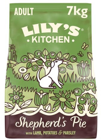 Lily's Kitchen Mit natürlichen Zutaten hergestellt Für ausgewachsene Hunde Trockenfutter Hirtenkuchen Ausgewogene Rezeptur 7kg Beutel