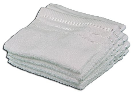 Gözze - Lot de 4 Essuie-Mains, Berlin, 100% Coton, 30 x 30 cm - Blanc