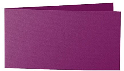 Artoz Klappkarte DL Zand, 5 St., lila - Natürliche Blankokarte in Lila