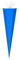 Bastel Schultüte / Länge: 85cm / eckig / Farbe: blau