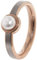 Boccia Damen-Ring Titan gebürstet Perle weiß Gr. 58 (18.5)-0137-0258